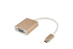 छोटे आदेश समर्थन के लिए यूएसबी 3.1 प्रकार C करने के लिए वीजीए अनुकूलक (M/F) गुलाब गोल्ड स्टॉक में रंग