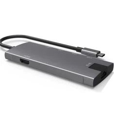 ईथरनेट के साथ 6 इन 1 यूएसबी सी हब एचडीएमआई एडाप्टर