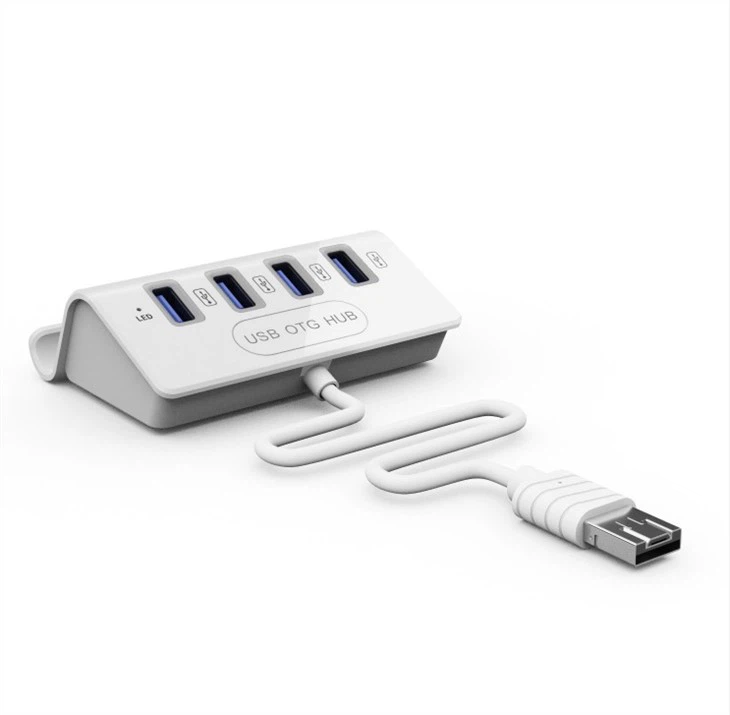 फोन स्टैंड होल्डर के साथ यूएसबी 2.0 ओटीजी मल्टीपोर्ट हब